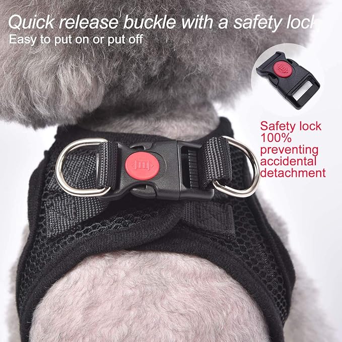 Dog Harness Step-in Breathable Puppy Cat Dog Vest Harnesses for Small Medium Dogs
