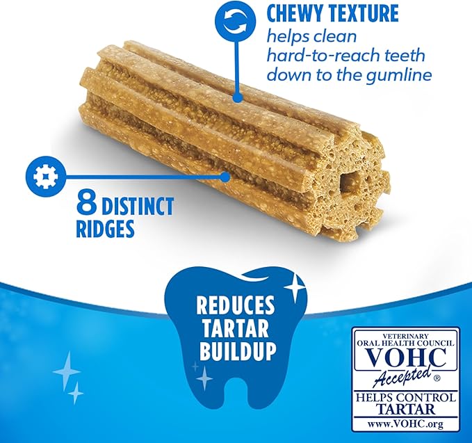 DentaLife Daily Oral Care Dog Treats for Small and Medium Dogs, Chewy Dental Treat to Freshen Breath and Fight Tartar, Chicken Flavor, 35.7 oz. each, 47 Chews each/94 Total Chews - 47 ct. Pouch