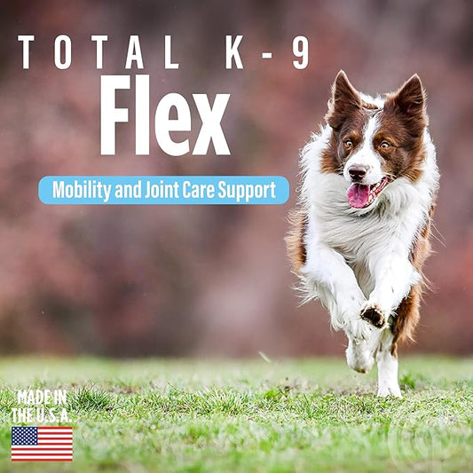 Pivotal Total K-9 Flex – All-Natural Hip and Joint Supplement for Dogs - with Glucosamine, MSM, Vitamin C, Chondroitin – Dog Joint Relief – 1lb