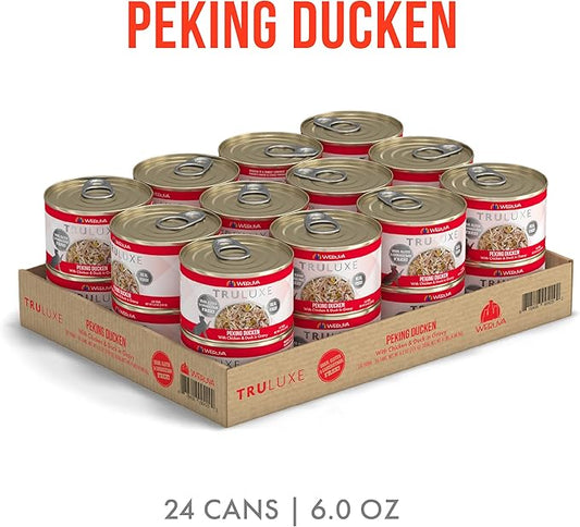 Weruva TruLuxe Cat Food, Peking Ducken with Chicken Breast & Duck Breast in Gravy, 6oz Can (Pack of 24)