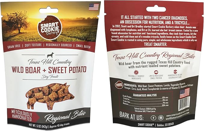 Smart Cookie All Natural Soft Dog Treats - 5 Flavor Variety Pack (5oz Each) - Healthy Dog Treats for Dogs & Puppies with Allergies, Sensitive Stomachs - Chewy, Grain Free, Made in USA