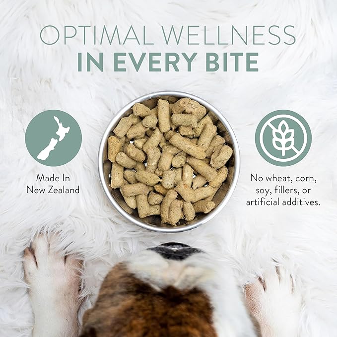 The New Zealand Natural Pet Food Co Woof Wild Brushtail Freeze Dried Raw Dog Food, Mixer, or Topper, or Treat - High Protein, Natural, Limited Ingredient Recipe - 9.9 oz