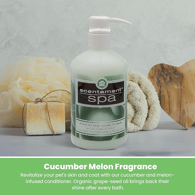 Best Shot Scentament Spa Fortifying Puppy Conditioner, Ideal Skin Care Product, for Deep Cortex Conditioning, Cucumber Melon, 16 Ounces