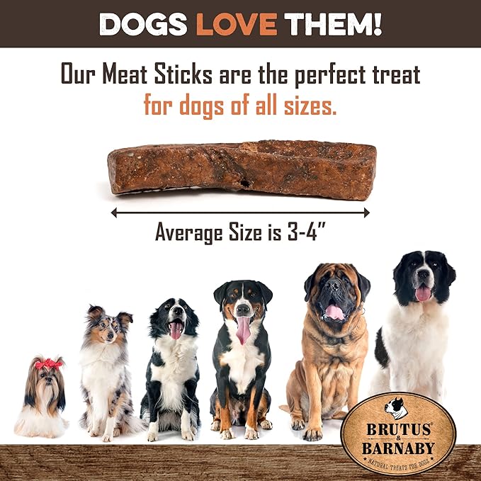 BRUTUS & BARNABY Dehydrated Lung Dog & Cat Treats, 10oz – USA Organ Meat Stick (Beef & Turkey Lung, Liver), High Protein Pet Snack