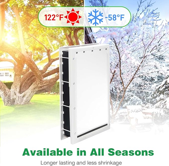 Dog Door Replacement Flaps with Screws and Grommets Washers, Compatible with PetSafe Doggy Door Pac11-11038 Pet Door Replacement Flap for Dogs and Cats Medium