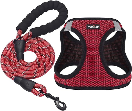 Dog Harness Step-in Breathable Puppy Cat Dog Vest Harnesses for Small Medium Dogs