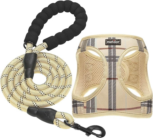 Dog Harness Step-in Breathable Puppy Cat Dog Vest Harnesses for Small Medium Dogs