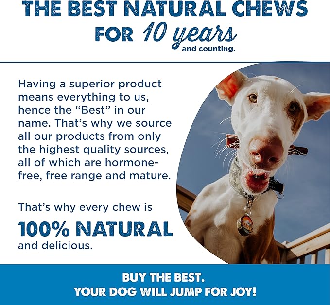 Best Bully Sticks Chicken Wrapped Beef Collagen Sticks - 12 Inch 5 Count (Pack of 1) - Natural, USA Baked and Packed, Easily Digestible, Limited Ingredient, Rawhide Alternative