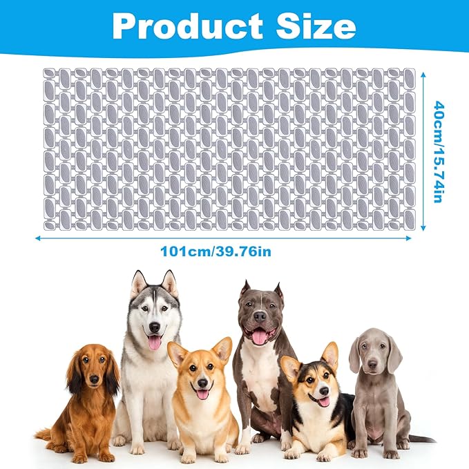 Dog Bath Mat for Pet Shower in Tub - Extra Long 35.43 x 15.74 Inch,DIY Puppy Washing Mat for Bathtub for Dog Grooming,Fast Dry Dog Shower Attachment Mat Senior Friendly Dog Bath Supplies