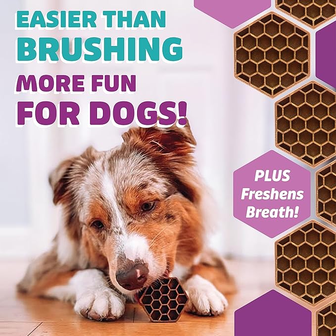 Yummy Combs Dog Dental Treats – Vet VOHC Approved – Delicious Chicken Protein – Removes Tartar with Cleaning Comb Shape – Dental Dog Treats for Large Dogs (24oz, 18 Count)