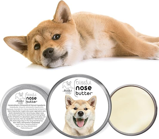 The Blissful Dog Shiba Inu Unscented Nose Butter - Dog Nose Butter, 8 Ounce