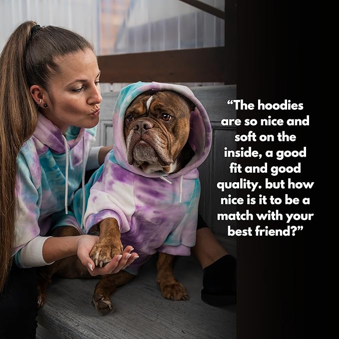 Spark Paws Human Hoodie - Premium Quality, Buttery Soft, Superior Comfort and Fit, Calming Fleece Interior, Suitable for All Styles – 90s Retro Sky Dye - XL