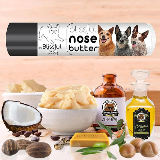 The Blissful Dog Australian Cattle Dog Unscented Nose Butter - Dog Nose Butter, 0.15 Ounce