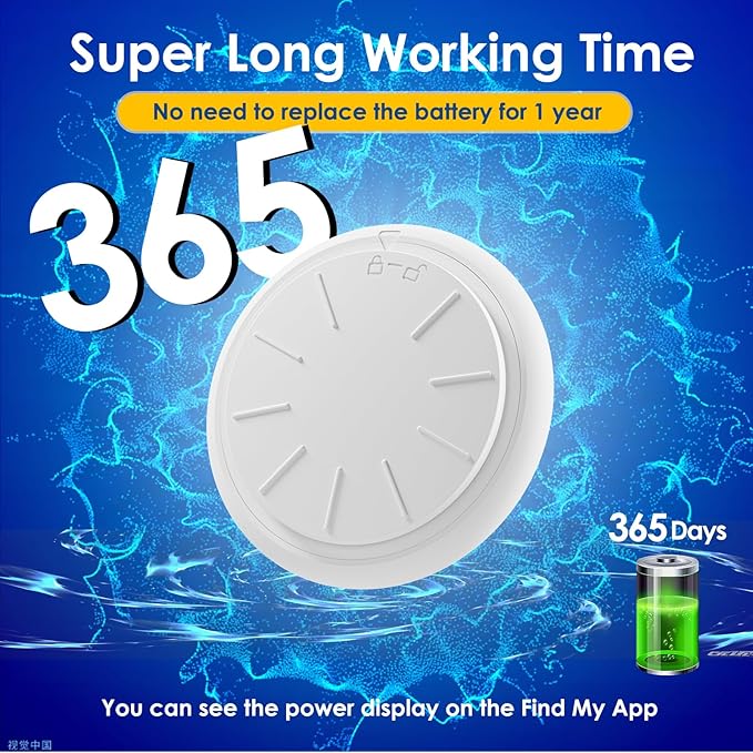 Smart Cat GPS Tracker, Cat Tracker Collar with Safety Elastic Buckle, Compatible with Apple Find My App (Only iOS), No Monthly Fee, Waterproof (White Tracker, Green Cat Collar)