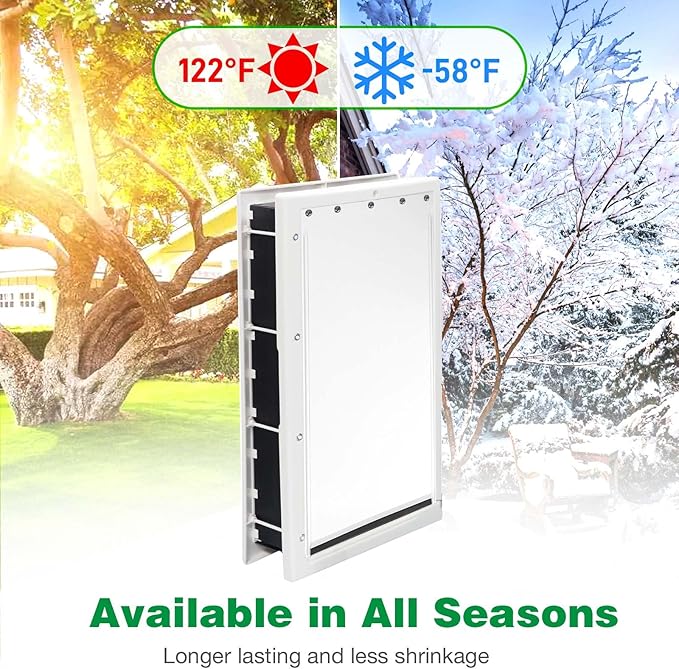 Dog Door Replacement Flaps with Screws and Grommets Washers, Compatible with PetSafe Doggy Door Pac11-11040 Pet Door Replacement Flap for Dogs and Cats Extra Large