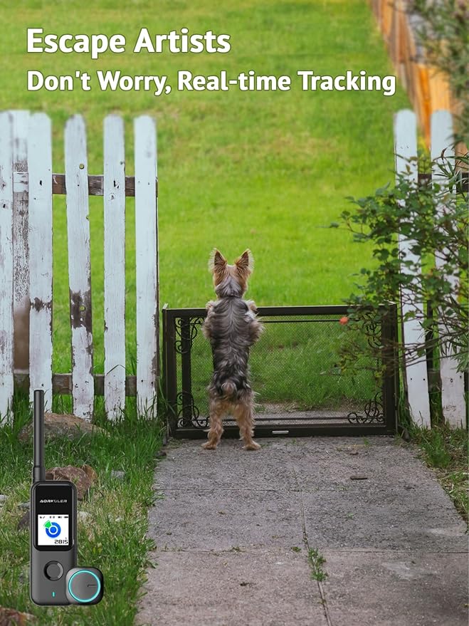 Aorkuler Outdoor GPS Dog Tracker – Ideal for Remote & Rural Areas, No Phone or Signal Needed, Real-Time Tracking for Daily Walks, Hiking, Farms, and Large Open Spaces – No Monthly Fees (Tracker 2)