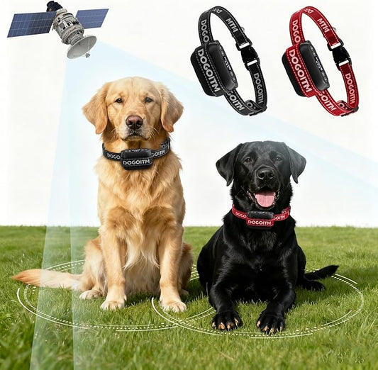 Wireless Dog Fence for 2 Dogs, GPS Dog Collar with 3 Warning Modes, Pet Containment System with Real-time Signal Updates, Electric Dog Fence Collar with Wide Adjustable Range