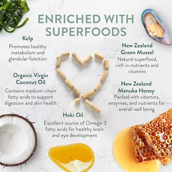 The New Zealand Natural Pet Food Co Woof Wild Brushtail Freeze Dried Raw Dog Food, Mixer, or Topper, or Treat - High Protein, Natural, Limited Ingredient Recipe - 9.9 oz