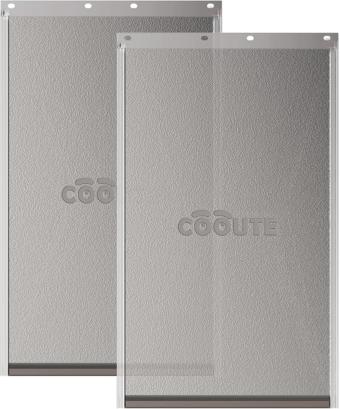 2 Pack Pet Door Replacement Flap with Magnetic Closure, Compatible with PetSafe Freedom Dog and Cat Door PAC11-11038 Medium 8 1/4" w x 12 3/4" h with 10PCS Screws