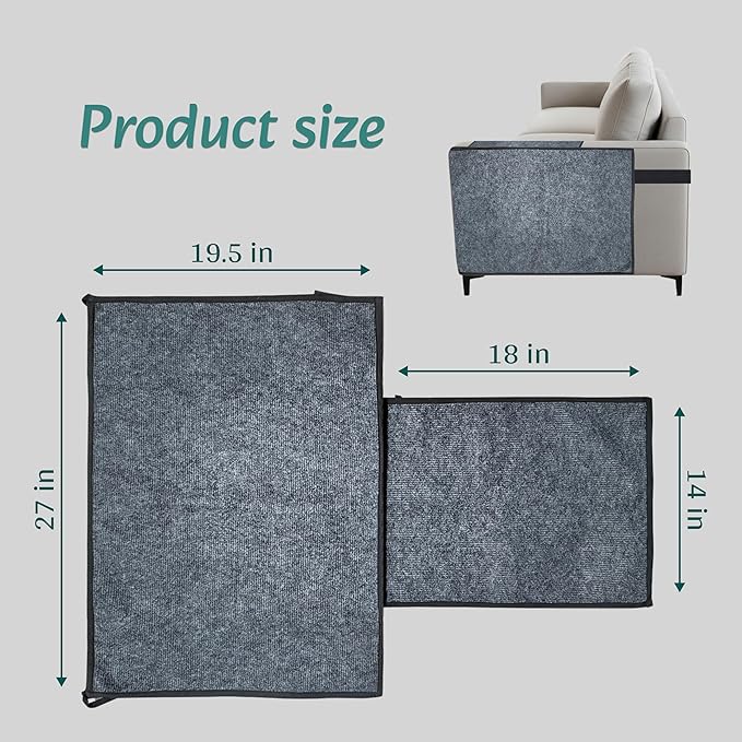 Cat Scratch Protector for Sofa – Couch Corner Scratcher, Furniture Protector for Cats, Anti-Scratch Sofa Armrest Cover, Cat Scratcher Couch, Scratch Guard for Furniture, Sofa Scratcher for Cats