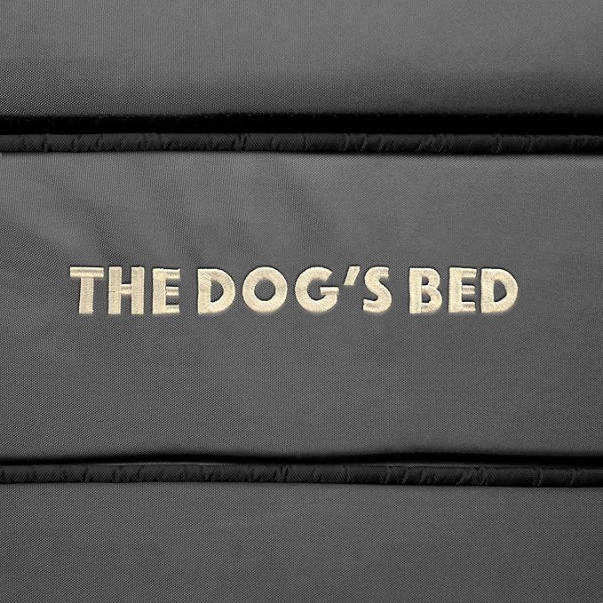 The Dog’s Bed Orthopedic Memory Foam Dog Bed, XL Grey & Black, Waterproof, Supportive Dog Bed with Replaceable Covers
