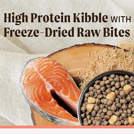 Merrick Backcountry Healthy Grains Premium Dog Food Kibble with Freeze Dried Raw Pieces, Pacific Catch Recipe - 4.0 lb. Bag